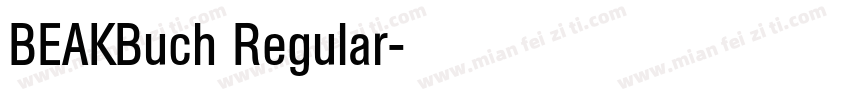BEAKBuch Regular字体转换